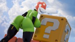 3d_(artwork) ?_block anthro anus black_boots blender_(artwork) blender_cycles_(artwork) boots breasts clothing cloud collar digital_media_(artwork) dododragon56 elbow_gloves elemental_creature eyeless female flora_fauna genitals gloves green_body handwear hi_res latex latex_clothing latex_gloves latex_handwear latex_legwear legwear looking_at_viewer mario_bros naked_footwear nintendo nipple_piercing nipples nude phr piercing piranha_plant plant smile solo spiked_collar spikes thigh_boots vulva