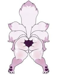 2026 absurd_res anus blush blushing_profusely bodily_fluids body_blush broken_horn butt butt_blush cherryterror english_text feet female fox_spirit fur gaping gaping_anus generation_1_pokemon hi_res horn invalid_tag kitsune_youkai multicolored_body multicolored_fur nervous nervous_sweat ninetales nintendo pawpads pokemon pokemon_(species) raised_tail shaded simple_background smile smiling_at_viewer solo_focus spread_anus spread_butt spread_toes spreading sticker sweat tail tail_tuft text toes tuft two_tone_body two_tone_fur