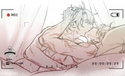 2boys bed gay honkai:_star_rail making_love making_out male male_focus male_only mydei_(honkai:_star_rail) passionate_kiss phaidei_(honkai:_star_rail) phainon_(honkai:_star_rail) softcore yaoi