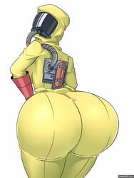 animated ass ass_bigger_than_head ass_focus ass_shake bubble_butt call_of_duty call_of_duty_black_ops_2 character_request dat_ass female female_only from_behind gif gigantic_ass gloves hazard_girl hazmat_suit jiggle looking_at_viewer mask_only masked_female sinensian solo