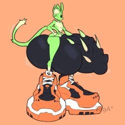 1:1 4_balls absurd_res alien antennae_(anatomy) anthro ass balls big_balls big_penis bottomwear cheek_tuft clothing curvy_figure digital_media_(artwork) domestic_cat facial_tuft felid feline felis flymetoio footwear fur genitals green_body green_fur hi_res huge_balls huge_cock humanoid_genitalia humanoid_penis hyper hyper_balls hyper_genitalia hyper_penis looking_at_viewer male mammal multi_balls multi_genitalia penis pubes pupils shoes simple_background slit_pupils small_waist smile solo spiked_penis spikes spikes_(anatomy) tail tuft underwear vein veiny_penis wide_hips