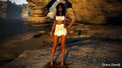 3d arab_female arabian_female bdo beurette bisexual black_desert black_desert_online black_hair commentary_request daddy_kink dark-skinned_female degradation exposed french_arab fucktoy game_screenshot heels humiliation irl_character sexslave submissive yourbdoslave