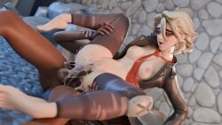 3d 3d_(artwork) ahe_gao balls blonde_hair cum cum_in_pussy cum_inside cum_on_balls cum_on_leg cum_on_thighs dark-skinned_male fortnite fortnite:_battle_royale interracial joni_(fortnite) legs_held legs_held_open legs_spread outdoors red_eyes sanjbadky shocked, spread_legs tearing_up tears testicles thighhighs trembling vaginal_penetration