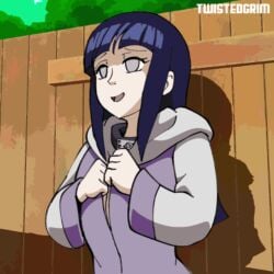 1girls 2d 2d_animation alternate_breast_size animated belly_button big_areola big_breasts big_nipples bouncing_breasts breasts cute edit female female_only flashing flashing_breasts huge_breasts hyuuga_hinata large_breasts naruto naruto_(series) naruto_shippuden nipples open_jacket purple_hair sfxsouna shounen_jump shy slim_waist smile solo sound sound_edit sound_effects tagme twistedgrim video voice voice_acted