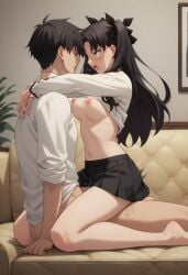 fate/stay_night riding riding_penis staring_at_partner straight tohsaka_rin