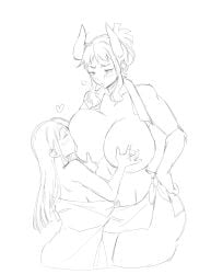 2girls 2women alternate_breast_size big_breasts breast_size_difference breast_sucking breast_worship breastfeeding curvy enjoying_sex female female/female female_only horn huge_breasts kozuki_hiyori lesbian lesbian_focus lesbian_only lesbian_pleasure lushhhh nipples one_piece sucking_huge_breast taller_female taller_woman towel voluptuous_female woman woman_sucking_breast women yamato_(one_piece) yuri