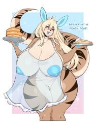 big_breasts breasts cleavage female furry huge_breasts kiwipotato nipples tagme thick_thighs wide_hips