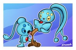 :3 ambiguous/ambiguous ambiguous_gender anus artist_name ass blue_body blue_eyes border closed_eyes digital_media_(artwork) duo eating_feces feces feces_in_mouth feces_pile floating gem generation_4_pokemon legendary_pokemon licking_feces looking_pleasured manaphy mythical_pokemon nintendo phione pincoosh pokemon pokemon_(species) scat scatplay simple_background smile spread_butt spreading text tongue tongue_out white_border yellow_eyes