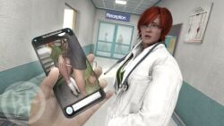 2025 3d anal anal_sex artist_logo bent_over brother_fuzzman clothed_female clothed_sex glasses green_eyes hospital indoors labcoat light-skinned_female light-skinned_male partially_clothed_male phone_screen red_hair shani skirt_up stethoscope the_witcher_(series) the_witcher_3:_wild_hunt