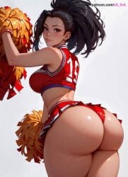 ai_generated ass big_breasts breasts curvy_female momo_yaoyorozu my_hero_academia s8link thick_thighs