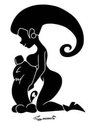 1girls black_and_white jessie_(pokemon) nintendo nude pokemon silhouette solo timmy22222001