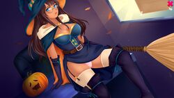 dark-skinned_female dark_skin fap_ceo office pantyshot vivian_(fap_ceo) witch