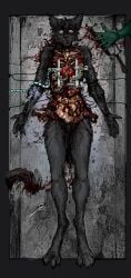 anthro cut_(disambiguation) digital_media_(artwork) gore guts heart_symbol horror_(theme) intestines jeffusherb male organs pixel_(artwork) solo surgical_operation victim