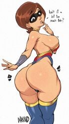 1female 1girls artist_name darknud elastigirl english_text female female_only helen_parr solo solo_female tagme text the_incredibles twitter_link voluptuous voluptuous_female