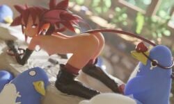 animated disgaea etna prinny red_hair tagme video