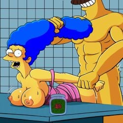 1male 1woman 20th_century_fox 20th_century_studios abs blue_hair breasts domination female grabbing_hair grabbing_hand hard_sex human human_on_human lobotomy male male/female marge_simpson mind_break muscular_male ned_flanders nude penetration rape semi_nude sex sex_slave sexy_dress slave slavegirl smile straight straight_sex table table_sex the_simpsons tits_out yellow_body yellow_skin