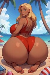 1girls ai_generated ass ass_focus barefoot beach big_ass big_breasts big_thighs bikini blonde_female blonde_hair breasts bubble_butt cleavage cleavage_overflow disney enormous_ass enormous_breasts feet female female_only gigantic_ass gigantic_breasts green_eyes high_heels hotcartoonai huge_ass huge_breasts huge_thighs hyper_ass hyper_breasts lifeguard lifeguard_(lilo_and_stitch) lilo_and_stitch massive_ass mature mature_body mature_figure mature_woman milf mommy ocean on_sand red_bikini red_swimsuit round_ass sitting solo solo_female swimsuit tagme tan-skinned_female tan_body tan_skin thick thick_ass thick_thighs thighs voluptuous voluptuous_female wide_hips