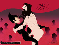 ashi_(samurai_jack) canon_couple creampie cum cum_in_pussy cum_inside daughters_of_aku female happy_male hero horny_female male penis pussy samurai_jack samurai_jack_(character) scratching sex vaginal_penetration villainess