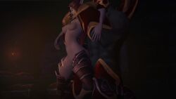 belly_bulge hardcore liard size_difference straight sylvanas_windrunner tagme video warcraft world_of_warcraft wow