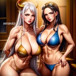 ai_generated diffusionlad female female_only nico_robin one_piece yamato_(one_piece)