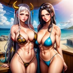 ai_generated diffusionlad female female_only nico_robin one_piece yamato_(one_piece)