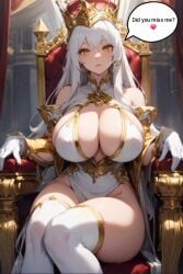 ai_generated big_ass big_breasts dragon dragon_ass dragon_eyes dragon_girl dragon_goddess dragon_horns dragon_human dragon_lily dragon_queen dragon_tits power_strike_legends thick_thighs thick_tits