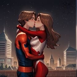 ai_generated building buildings clonecest embrace french_kiss french_kissing incest jessica_drew_(ultimate_marvel) kiss kissing marvel marvel_comics outdoors outside peter_parker peter_parker_(ultimate_marvel) plant romance romantic romantic_ambiance romantic_couple romantic_night roof selfcest spider-man spider-man_(series) spider-woman spider-woman_(jessica_drew) starry_background starry_sky stars superhero superheroine themerchant69 tongue_kiss ultimate_marvel ultimate_spider-man ultimate_spider-man_(comic) ultimate_spider-woman unmasked