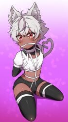 1femboy bandage bondage bottomless catboy cute femboy femboysub fuwafa fuwafavt gagged gay petite petite_body petite_femboy petite_male tied_up twink wrapped yaoi younger_male