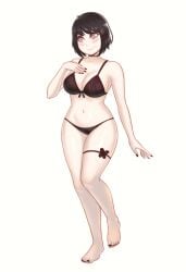 ass big_ass big_breasts big_butt big_thighs big_titties black_hair breasts clothing colored curvaceous curvaceous_female curvaceous_figure curvy curvy_figure curvy_hips female female_focus female_only original original_character short_hair vyor