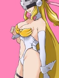 1girls angewomon bunny_ears bunnysuit digimon digimon_(species) female female_only manchi_kaaan