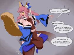 2016 animal_ears animal_genitalia animal_penis anthro bestiality cum cumshot ejaculation ejaculation_between_breasts equine_penis fate/grand_order fate_(series) female handjob horsecock male mammal monster_girl n0nd3scr1pt paizuri tail tamamo_no_mae_(fate) unseen_male_face zoophilia