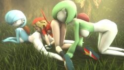 3d 3girls anilingus animated anthro ass bent_over breasts cunnilingus gardevoir human human_centipede kneeling licking may_(pokemon) nintendo nipples no_sound noname55 oral pokémon_(species) pokemon pokemon_(species) pokephilia pussy rimjob rimming shiny_pokemon source_filmmaker threesome video yuri