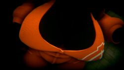 big_breasts dark from_above mal0 malware malware_girl orange_jumpsuit scp-1471 scp_foundation skull_dog thick_thighs