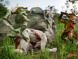 3d_(artwork) alcohol anal anal_sex animal_genitalia anthro baldur's_gate baldur's_gate_3 balls beverage blender_(artwork) bodily_fluids cum cum_in_ass cum_inside cum_on_ground cum_while_penetrated cumshot digital_media_(artwork) dragonborn_(dnd) drinking drunk dungeons_and_dragons ejaculation genital_fluids genitals group hasbro hi_res humanoid_genitalia kobold larian_studios male male/male onomatopoeia peeing peeing_on_another penetration penis potatotime scalie sex sound_effects substance_intoxication tail text the_dark_urge_(baldur's_gate) urine urine_on_ground urine_pool watermark watersports wizards_of_the_coast