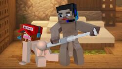 big_ass big_ass_(female) cum cum_in_ass embarrassed embarrassed_nude_female enema hijab hot injection kfc naked_female naked_male prisma3d prisma3dminecraft prisma3dnsfw salting-the-earth zerox_sadako_futa