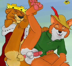 2007 anal disney furry gay male male_only multiple_males prince_john robin_hood_(character) robin_hood_(disney) yaoi