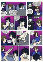 bumwolf comic death_note l_lawliet light_yagami ryuk yaoi yaoinami