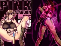 1girls black_lagoon doujin_cover doujinshi female female_only motchie_kingdom revy solo tagme uncensored