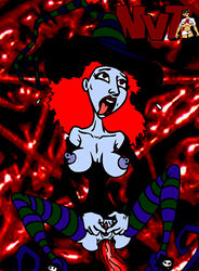 1girls anal banana_breasts female female_only fingering girl nev pleasure_face red_hair scary_godmother scary_godmother_(series) striped_legwear striped_thighhighs tagme tentacle tentacle_on_female tentacle_sex tentacles thighhighs tongue_out witch witch_hat woman