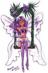 1999 1girls bishoujo_senshi_sailor_moon bra breasts female long_hair margauele_disakawsk panties sailor_heavy_metal_papillon shadow_galactica small_breasts solo stockings straight_hair tagme villainess wings