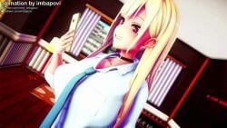 animated blimp full_body_inflation hose imbapovi inflation kitagawa_marin popping sound tagme video