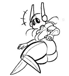 1girls antennae_(anatomy) ass ass_focus big_ass black_eyes blush blush_lines blushing_at_viewer blushing_female breasts featureless_breasts female female_focus female_only hand_on_ass hand_on_butt hand_on_hip iterator_(rain_world) looking_at_viewer looking_back looks_to_the_moon_(rain_world) on_side rain_world robot robot_girl robot_humanoid robot_joints shy surprised surprised_expression thick thick_ass thick_legs thick_thighs turning_around wire