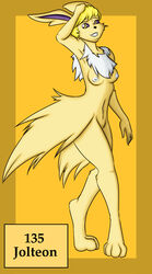 anthro bernardo39 jolteon pokedex pokemon yellow