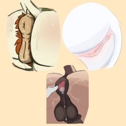 absurd_res anal anal_fingering anatomically_correct anatomically_correct_genitalia anus ass balls bodily_fluids cum cum_in_ass cum_inside cum_on_balls cum_on_butt dragon equid equine female fingering genital_fluids genitals group hasbro hi_res horse kirin localmare male mammal my_little_pony mythological_creature mythological_scalie mythology pony scalie spread_anus spreading trio vaginal_fluids vulva