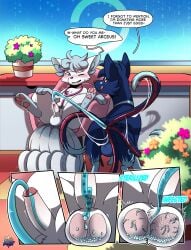 absurd_res alolan_form alolan_vulpix balls berr blue_eyes blush canid canine castration chair close-up dialogue duo ear_piercing egg egg_insertion fangs feral forked_tail fox furniture generation_7_pokemon genitals hi_res infestation infesticles lying male male/male mammal medical_instrument multi_tail nintendo on_back oviposition parasite penetration penis pickynickit piercing pokemon pokemon_(species) pokemon_center red_eyes regional_form_(pokemon) scientific_instrument shaking shivering slime small_penis sol_star sterile sterilization stethoscope tail tail_ovipositor teeth tentacle tentacle_tail unusual_anatomy unusual_tail urethral urethral_penetration