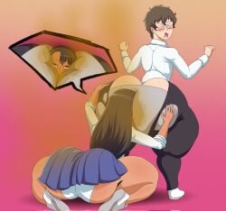 1boy 1girls big_penis big_thighs blush drooling enjoying_farting enjoying_farts enjoying_smell face_in_ass fart fart_cloud fart_fetish farting_in_face farting_on_face fat_ass fat_ass_femboy femboy glasses hayase_nagatoro huffing huge_ass huge_butt mrwastemaster naoto_hachioji_(senpai) panties please_don't_bully_me,_nagatoro pleasure_face school_girl school_uniform schoolboy schoolgirl skirt sniffing sniffing_ass stain stained_panties stench stinky stinky_ass stinky_butt tearing_clothes torn_clothes torn_clothing torn_pants voluptuous voluptuous_female voluptuous_femboy wide_hips