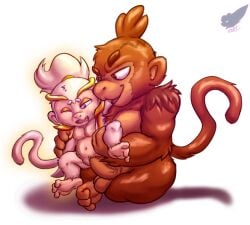 3_toes 4_fingers adora_(bloons) anthro blonde_hair bloons_tower_defense brown_body brown_eyes brown_fur crown duo feet female fennephilim_fox fingers fur genitals gold_(metal) gold_eyelids gold_tiara hair haplorhine headgear hi_res humanoid_genitalia humanoid_penis looking_at_another male male/female mammal monkey neck_tuft ninja_kiwi open_mouth orange_body orange_fur orange_hair pat_fusty penetration penis ponytail primate purple_eyes sitting tiara toes tuft vaginal_penetration vaginal_penetration vein veiny_penis yellow_body yellow_fur