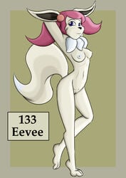 anthro bernardo39 breasts eevee nipples pokedex pokemon shiny