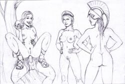 3females 3girls anal anal_sex aphrodite aphrodite_(greek_mythology) athena athena_(greek_mythology) cuckquean cypria extro greek_goddess greek_mythology hera hera_(greek_mythology) nude nude_female nude_woman paris_(greek_mythology) paris_of_troy the_epic_cycle trojan_war