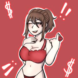 brown_eyes_female brown_hair brown_hair_female censored female mida_rana yandere_simulator